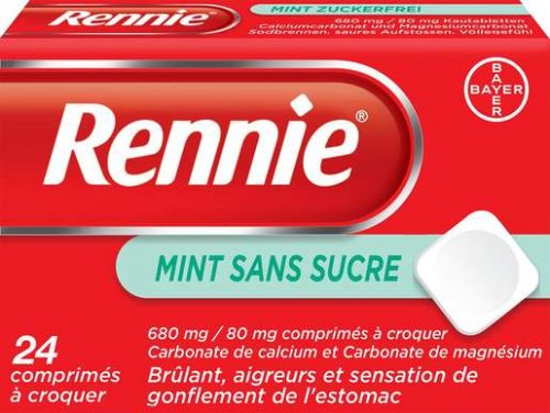 rennie mint zonder suiker